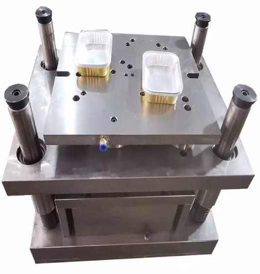 Envase de papel de aluminio Tarta de huevo Bandeja de papel de aluminio de proveedor de máquinas de prensado eléctrico