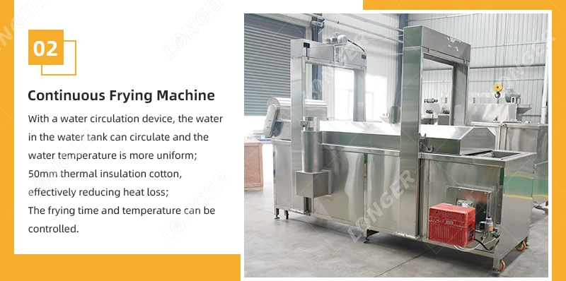 Capacity Customizable Fried Cashew Nut Machine Longer Machine Frying Peanut