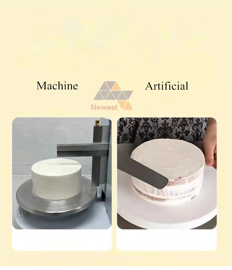 OEM Birthday Cake Cream Icing Coating Machine Bread Cake Cream Butter Spreading Daubing Icing Machine