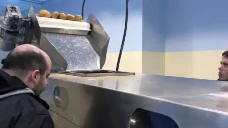 Máquina automática continua de filtrado de aceite para freír con cinturón de pescado y nueces de yuca a Gas, precio de la máquina freidora de patatas fritas